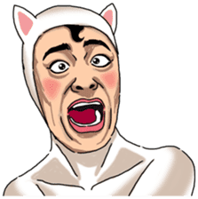 Special Sticker of White Cat Man ver1 sticker #12328392