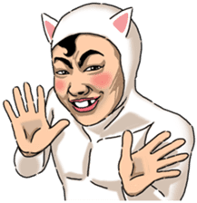 Special Sticker of White Cat Man ver1 sticker #12328394