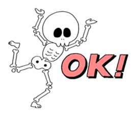 Sticker of skeleton sticker #12328521