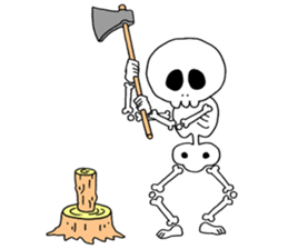 Sticker of skeleton sticker #12328533