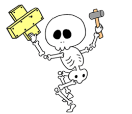 Sticker of skeleton sticker #12328534
