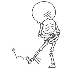 Sticker of skeleton sticker #12328536