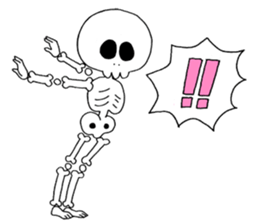 Sticker of skeleton sticker #12328554