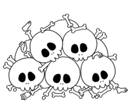 Sticker of skeleton sticker #12328557