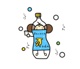 KIGURUMI monji (costume monkey) sticker #12329676