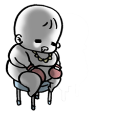 A flabby baby3 sticker #12329921