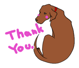 Dog's words(plot hound) sticker #12330641