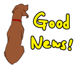 Dog's words(plot hound) sticker #12330642