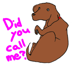 Dog's words(plot hound) sticker #12330650