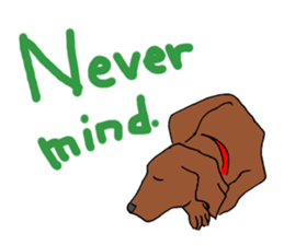 Dog's words(plot hound) sticker #12330653