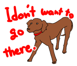 Dog's words(plot hound) sticker #12330676