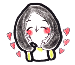Satomi says I Iove you sticker #12331563