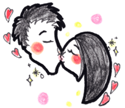 Satomi says I Iove you sticker #12331572