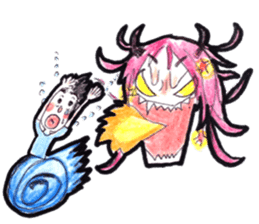 Satomi says I Iove you sticker #12331581