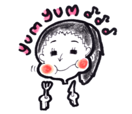 Satomi says I Iove you sticker #12331583