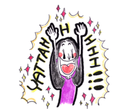 Satomi says I Iove you sticker #12331591