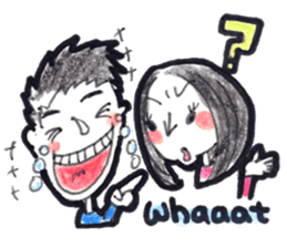 Satomi says I Iove you sticker #12331594