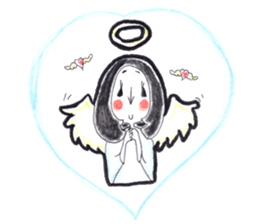Satomi says I Iove you sticker #12331595