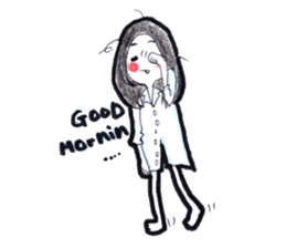 Satomi says I Iove you sticker #12331597