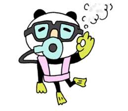 The panda which gives all energy 6 sticker #12332447