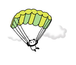 The panda which gives all energy 6 sticker #12332449