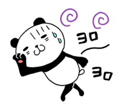 The panda which gives all energy 6 sticker #12332454