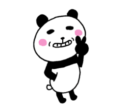 The panda which gives all energy 6 sticker #12332473