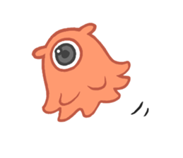 Eye octopus stamp sticker #12333878