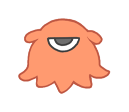 Eye octopus stamp sticker #12333882