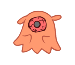 Eye octopus stamp sticker #12333885