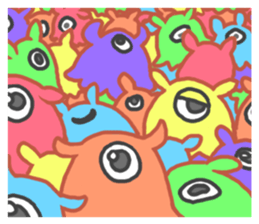 Eye octopus stamp sticker #12333889