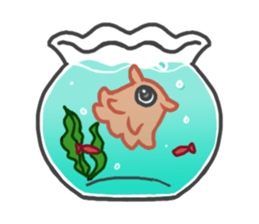 Eye octopus stamp sticker #12333890