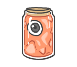 Eye octopus stamp sticker #12333891