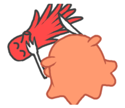 Eye octopus stamp sticker #12333894