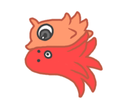 Eye octopus stamp sticker #12333895