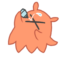 Eye octopus stamp sticker #12333899