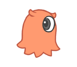 Eye octopus stamp sticker #12333901