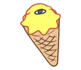 Eye octopus stamp sticker #12333906