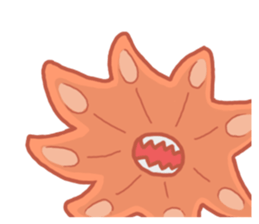 Eye octopus stamp sticker #12333910