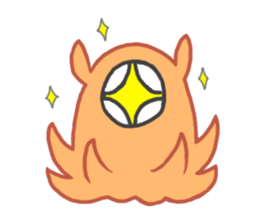 Eye octopus stamp sticker #12333911