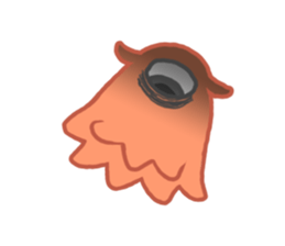 Eye octopus stamp sticker #12333913