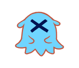 Eye octopus stamp sticker #12333914