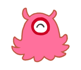 Eye octopus stamp sticker #12333915