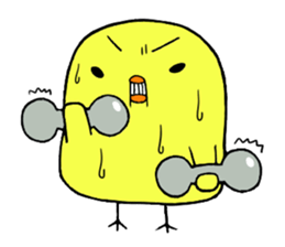 Anger chick sticker #12335217