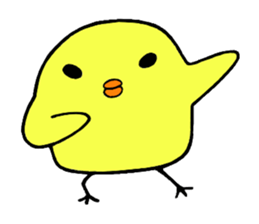 Anger chick sticker #12335219