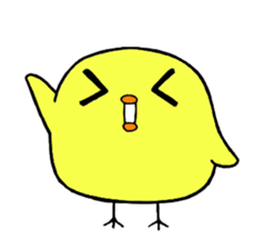 Anger chick sticker #12335230