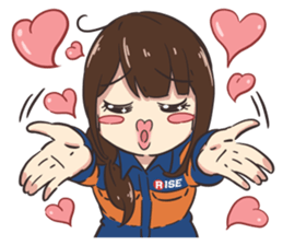 RISE VOLUNTEER FIRE LADIES STICKER sticker #12335527