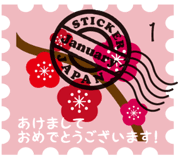 Greeting stamps sticker #12336638