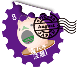 Greeting stamps sticker #12336661