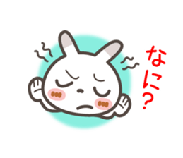 Spots rabbit [microphone talking] sticker #12337031